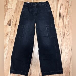 American Eagle Cargo Jeans Black